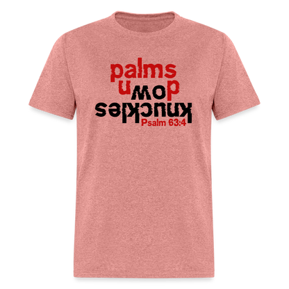 Knuckles Down Palms Up - heather mauve