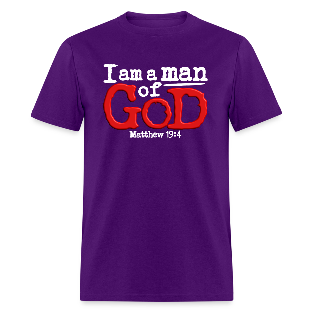 I Am a Man of God - purple