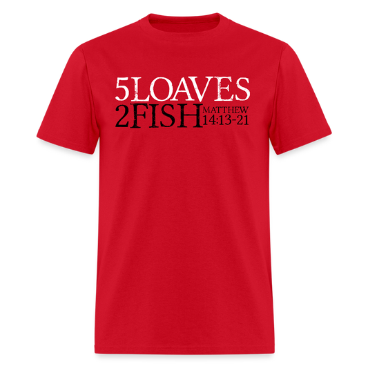 5 Loaves 2 Fish - red