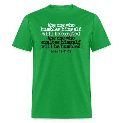 One Who Humbles Himself - bright green