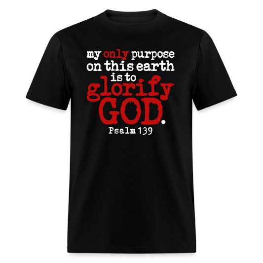 Only Purpose Glorify God - black