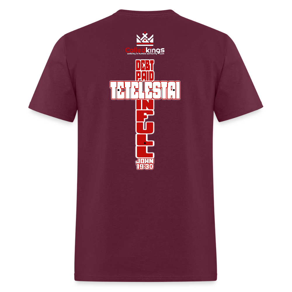 Debt Paid in Full - burgundy