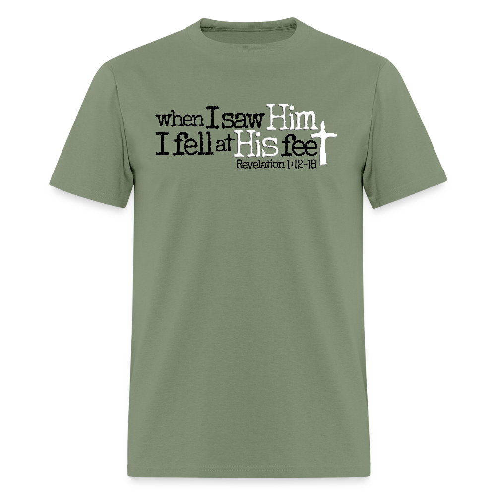 I Fell at His Feet - military green