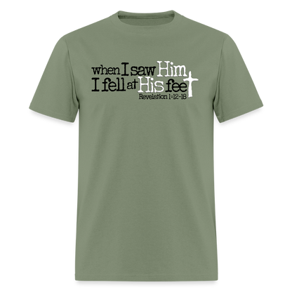 I Fell at His Feet - military green