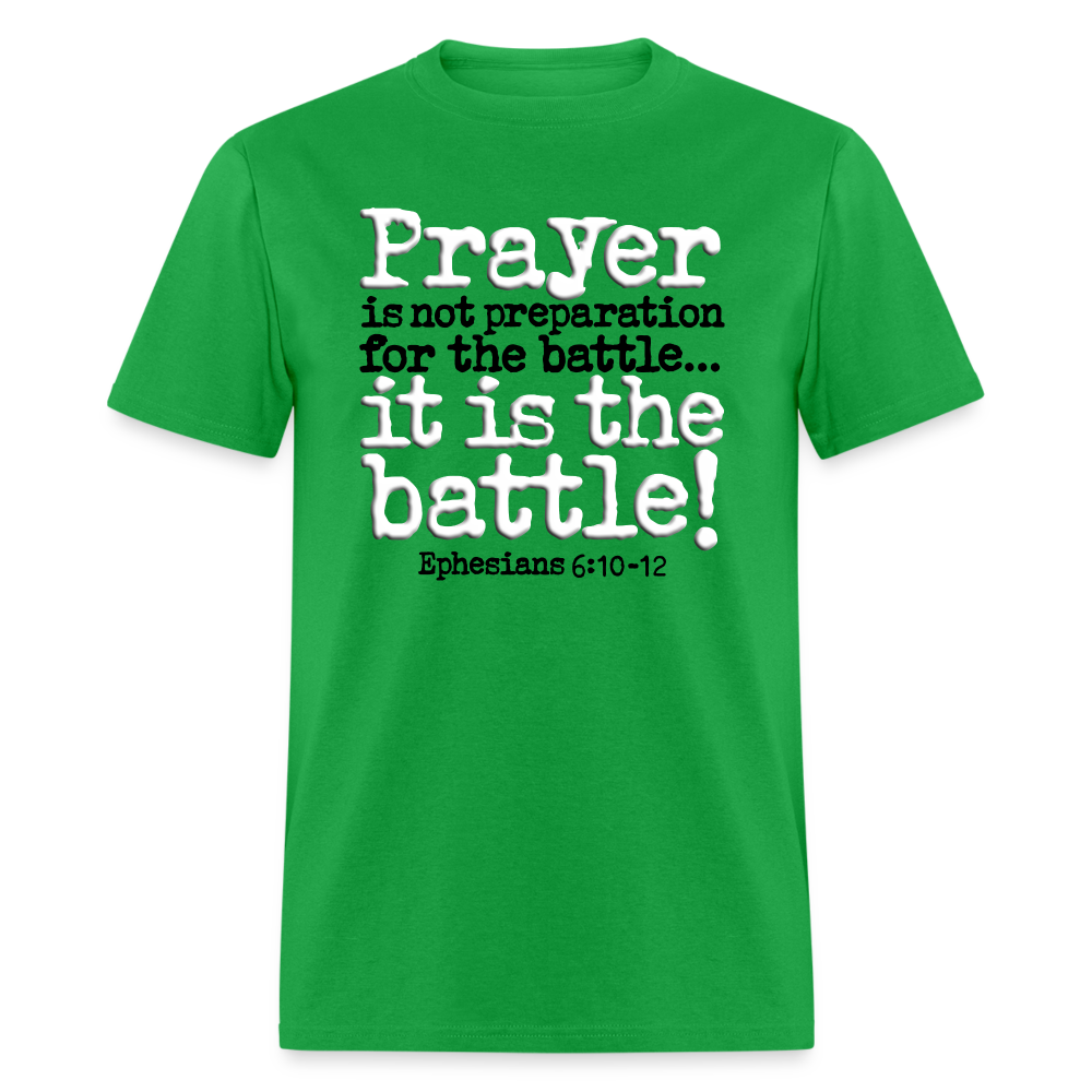 Prayer Is The Battle - bright green