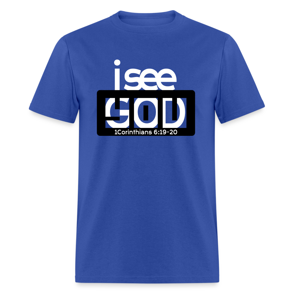 I See God in You - royal blue
