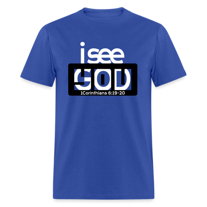 I See God in You - royal blue
