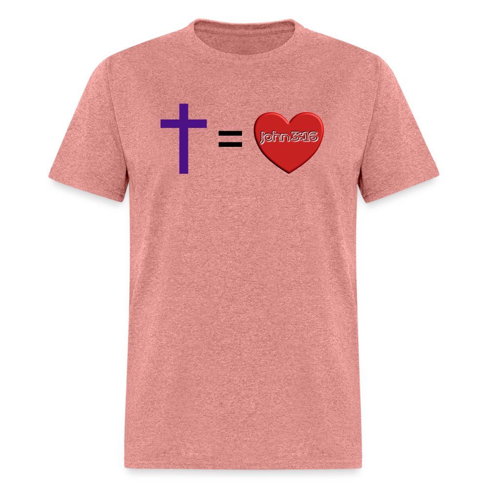 Cross = Love - heather mauve