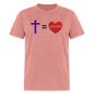 Cross = Love - heather mauve