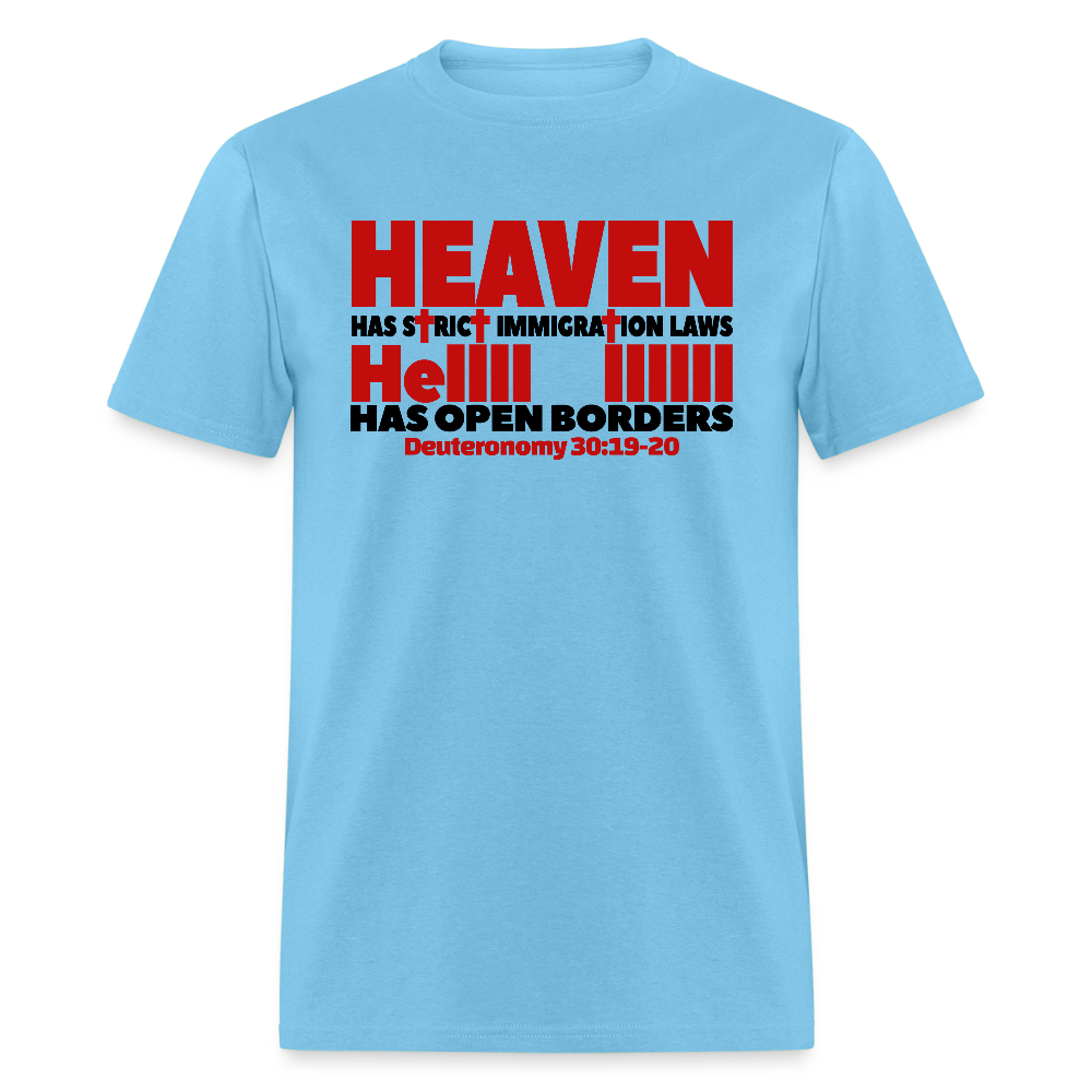 Heaven Has Strict Immigration Laws - aquatic blue