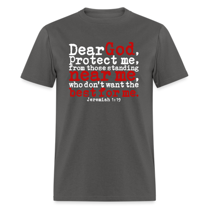 Dear God Protect Me - charcoal