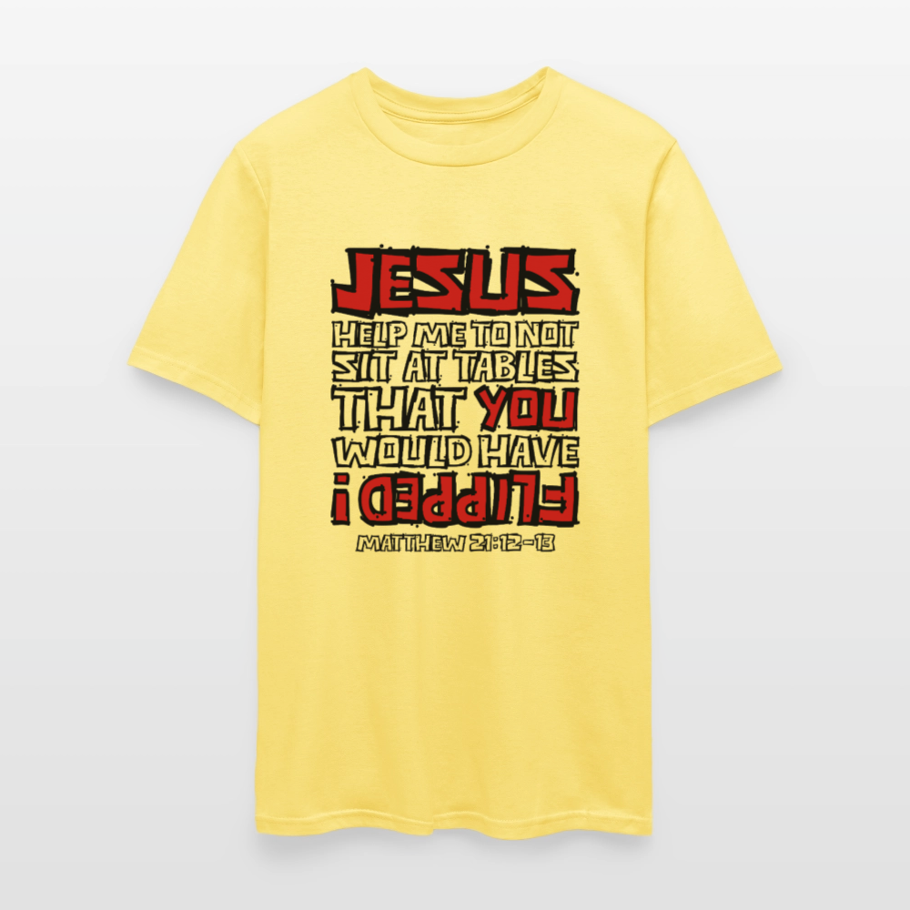 Jesus Flipped - cornsilk