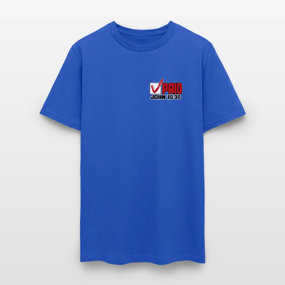 Debt Paid in Full - royal blue