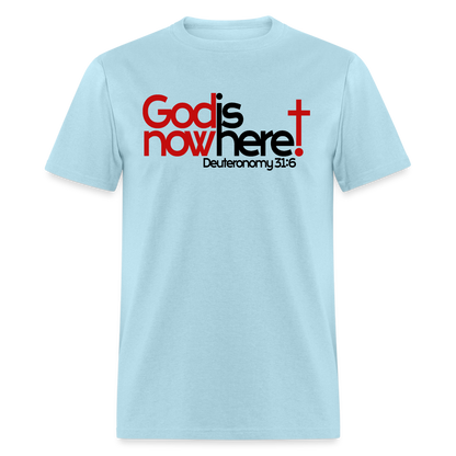 God Is Now Here - powder blue