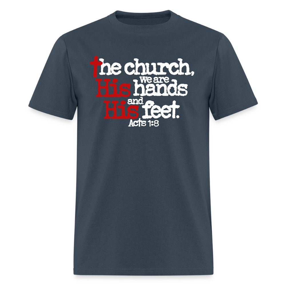 Church His Hands His Feet -  blue dusk