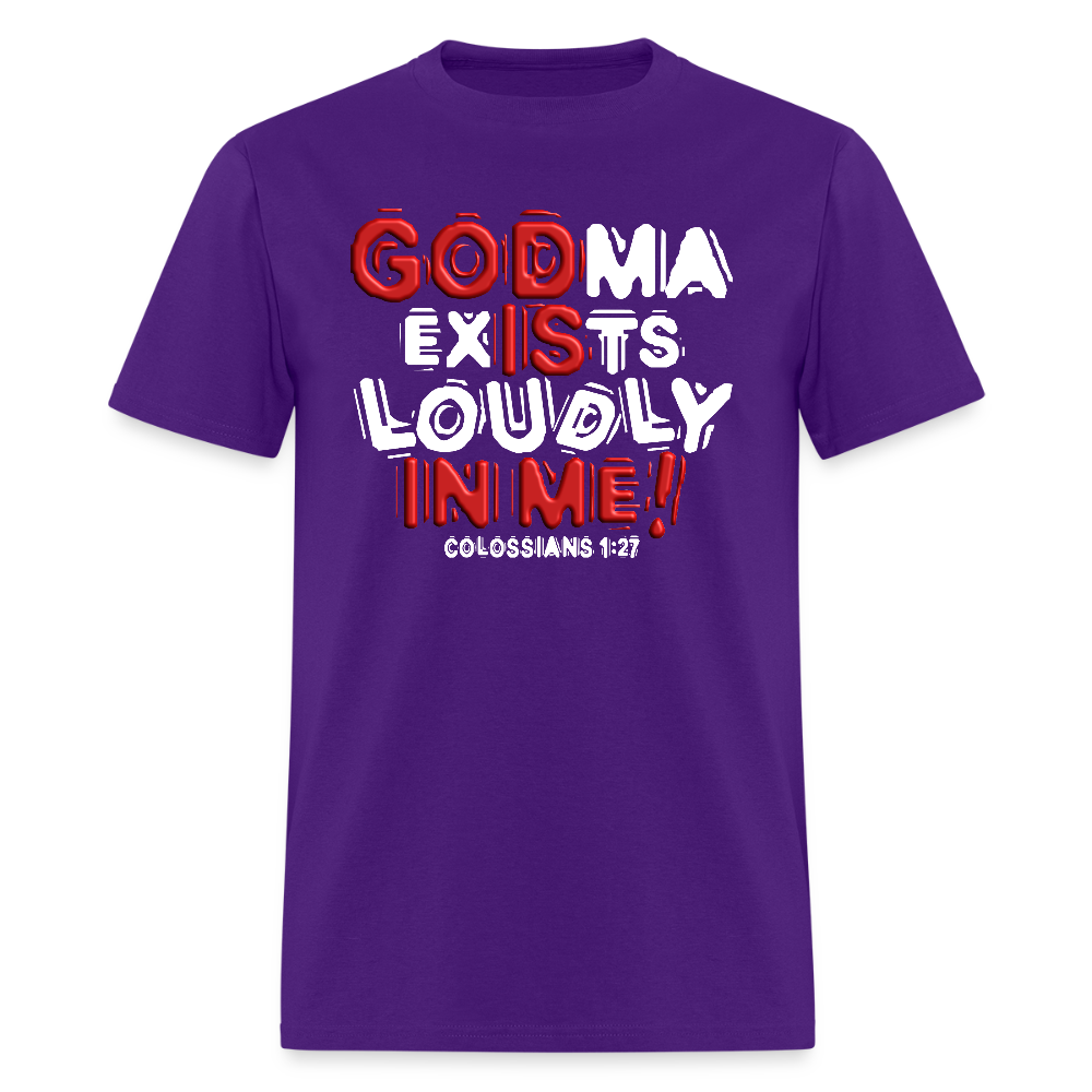 Godma Exists Loudly In Me - purple