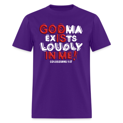 Godma Exists Loudly In Me - purple