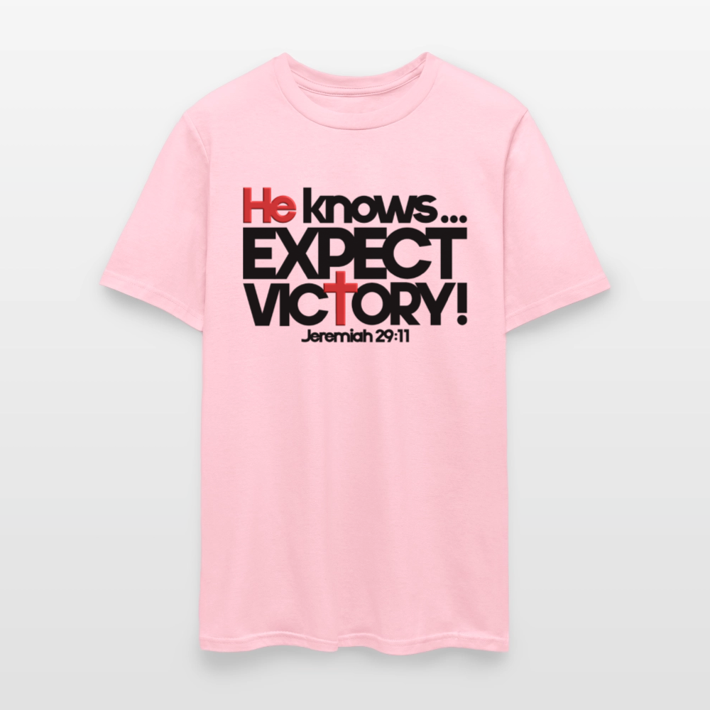 He Knows Expect Victory - pink