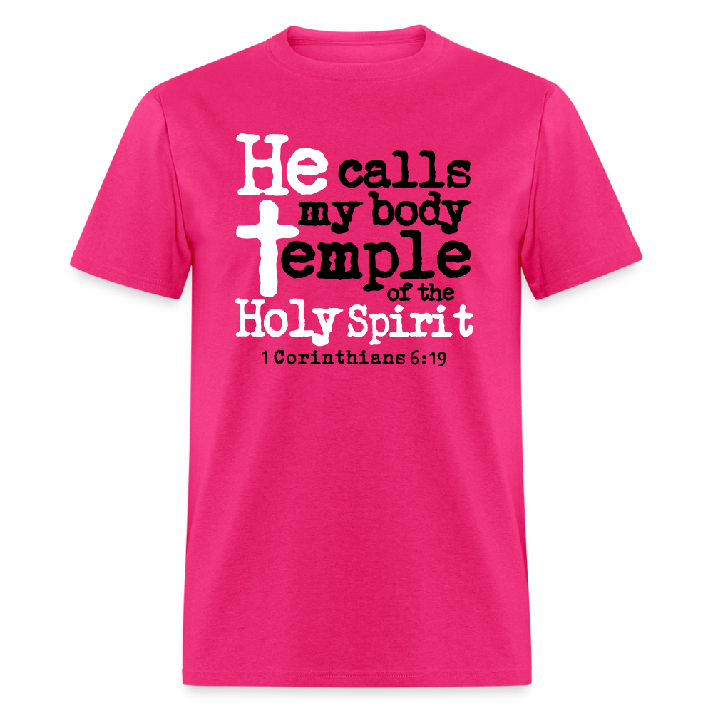 He Calls My Body Temple - fuchsia
