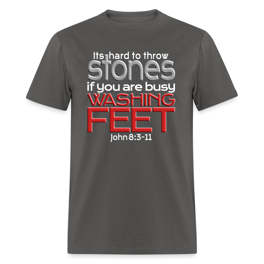 Throwing Stones or Washing Feet - charcoal