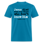 Jesus Died Even for Those Who Don't Know Him - turquoise