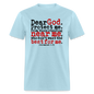 Dear God Protect Me - powder blue