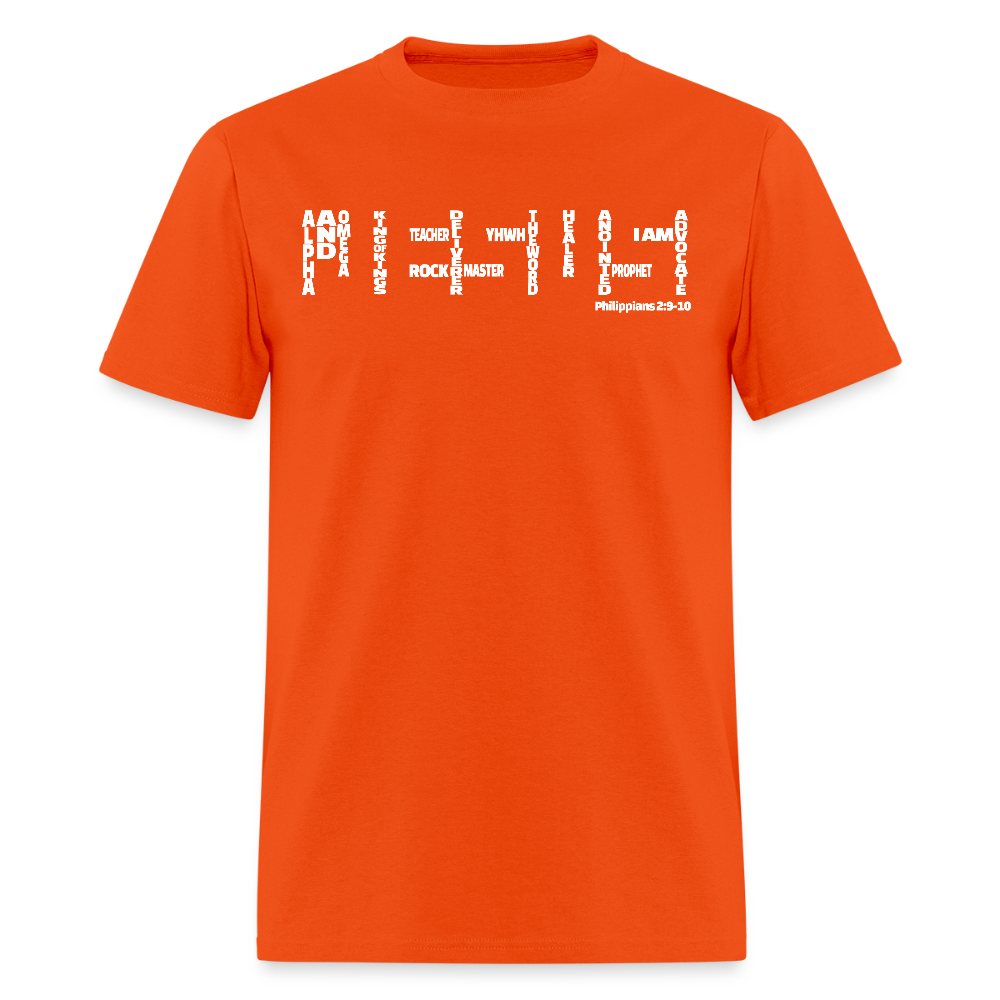Jesus Names - orange