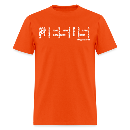 Jesus Names - orange