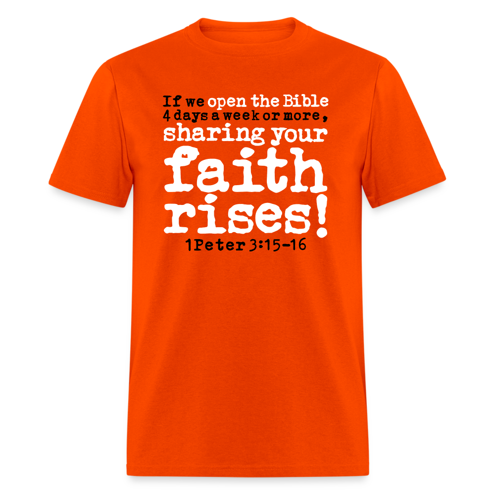 Open Bible Sharing Faith Rises - orange