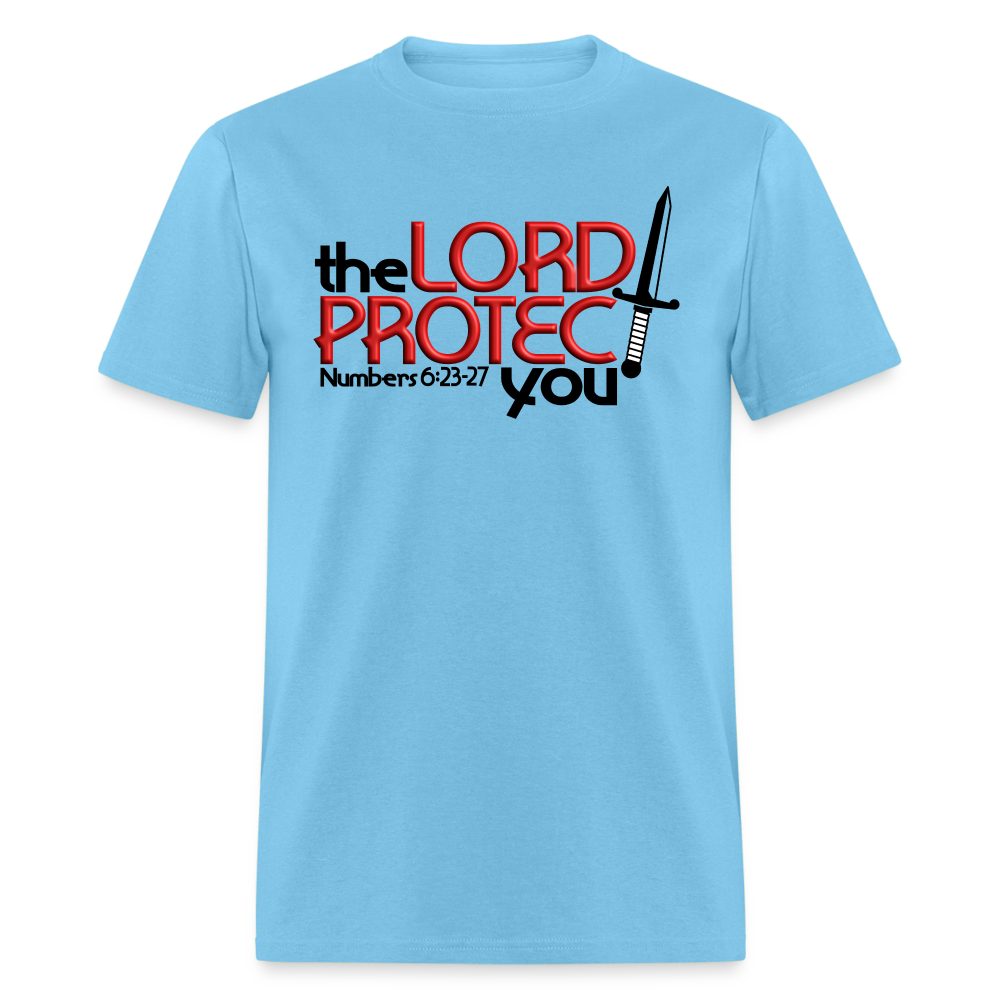 The Lord Protect You - aquatic blue