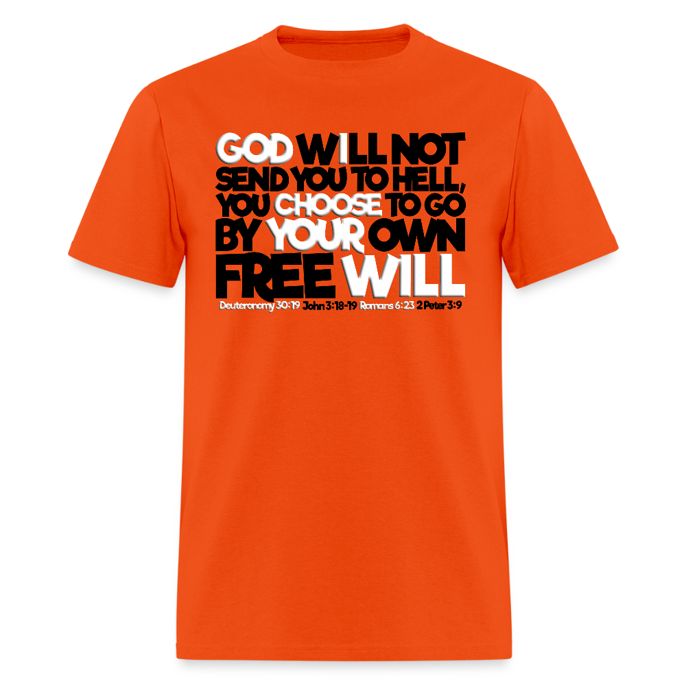 God Will Not Send You To Hell - orange