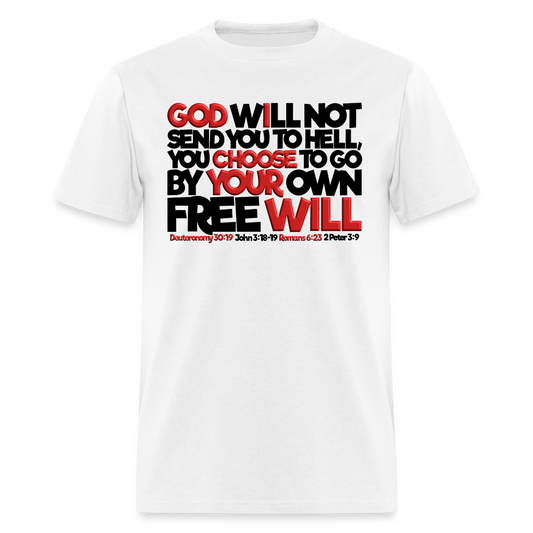 God Will Not Send You To Hell - white