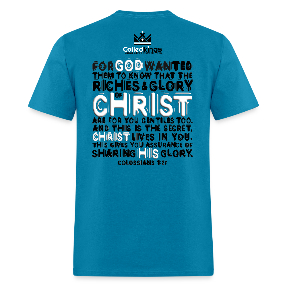 Godma Exixts Loudly In Me - turquoise