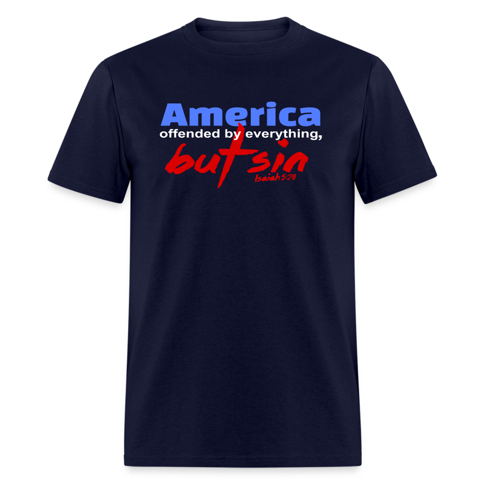 America Offended by Everything But Sin - navy