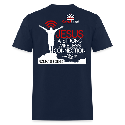 Jesus Strong Wireless Connection - navy