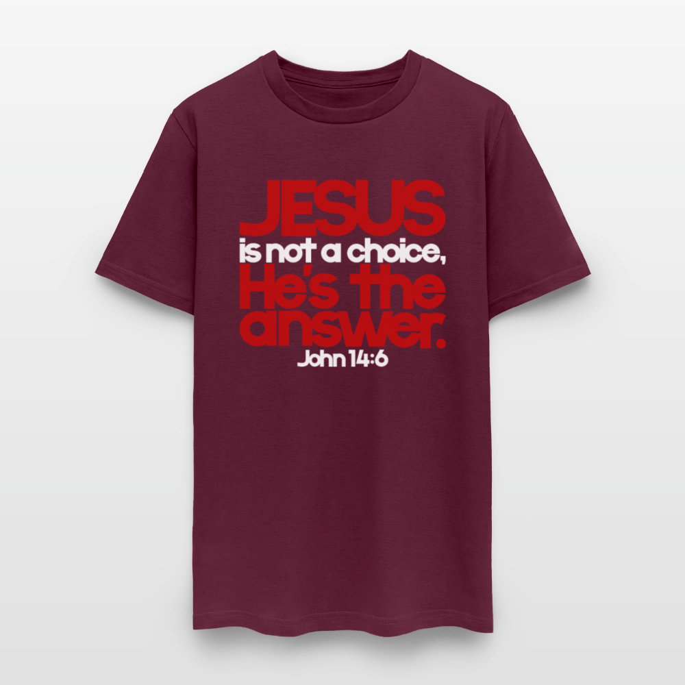 Jesus Is the Answer - burgundy