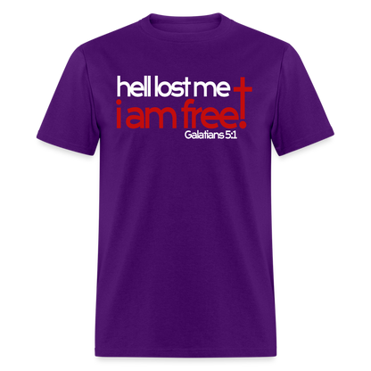 Hell Lost Me I Am Free - purple