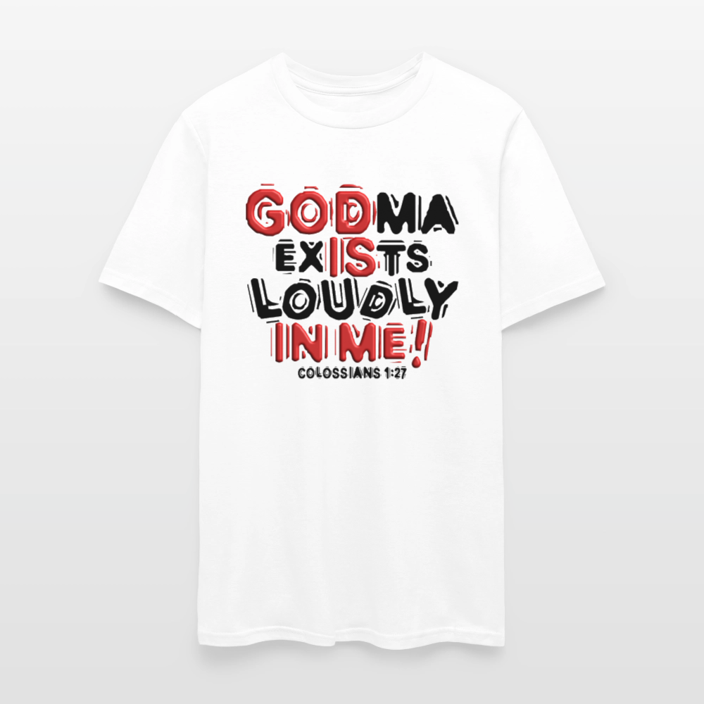 Godma Exists Loudly In Me - white