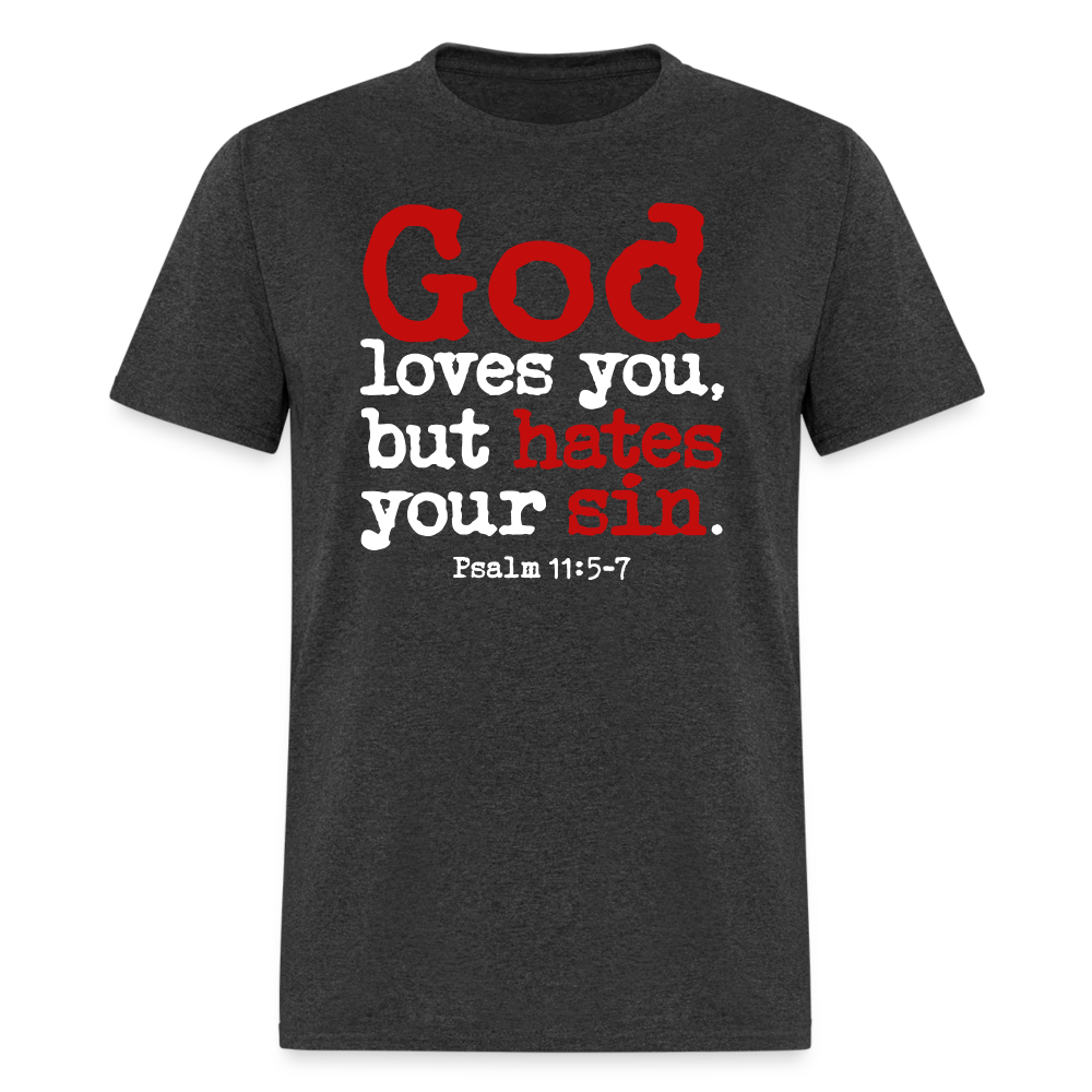 God Hates Sin - heather black
