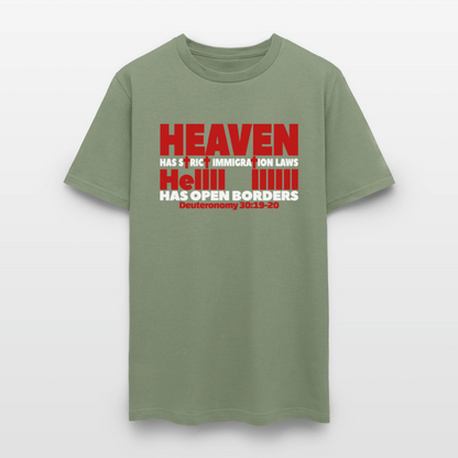 Heaven Has Strict Immigration Laws - military green