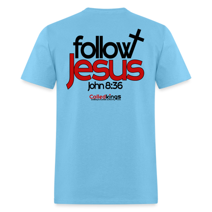 WTBSF? Follow Jesus - aquatic blue