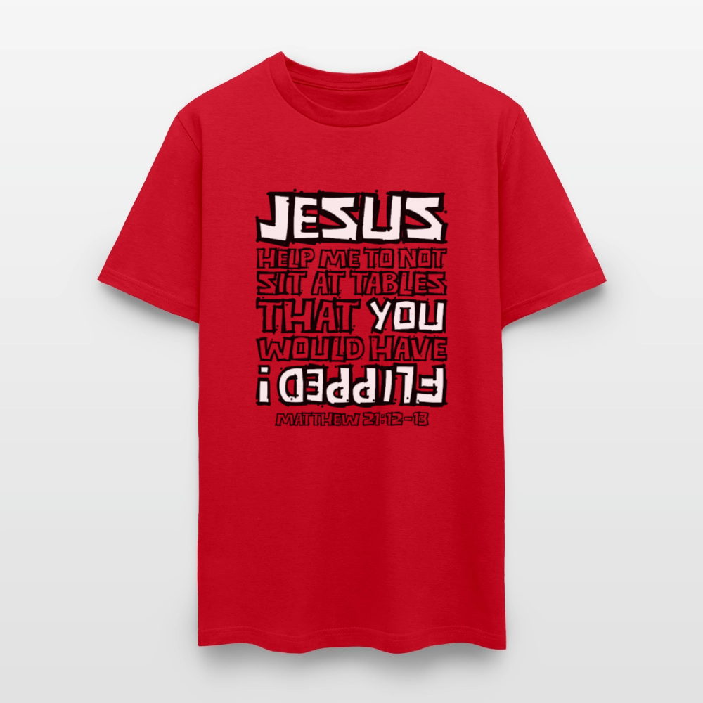 Jesus Flipped - red