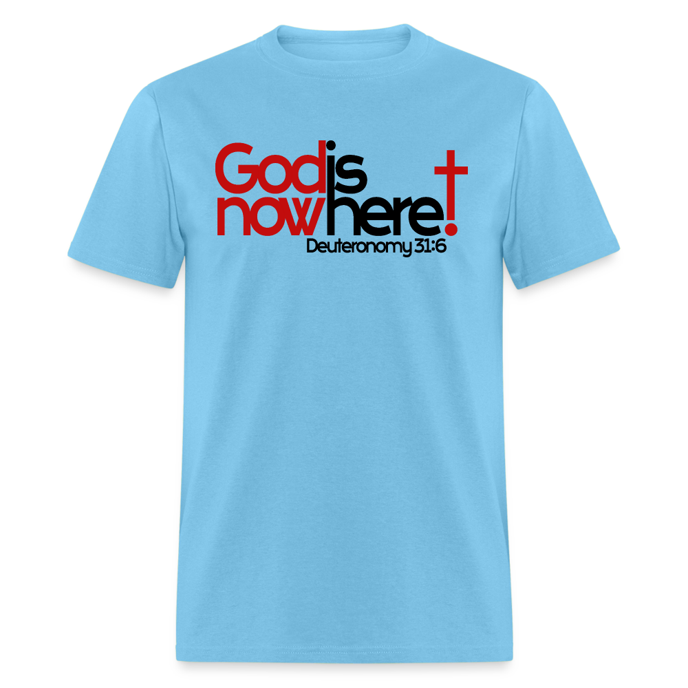 God Is Now Here - aquatic blue