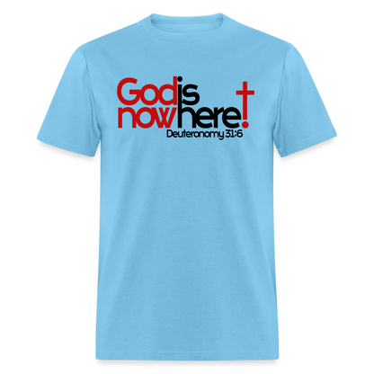 God Is Now Here - aquatic blue