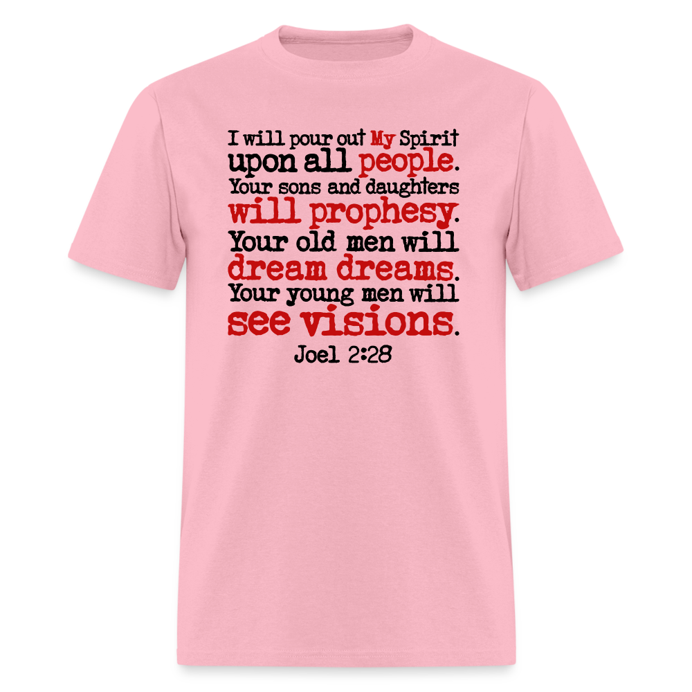 I Will Pour Out My Spirit - pink