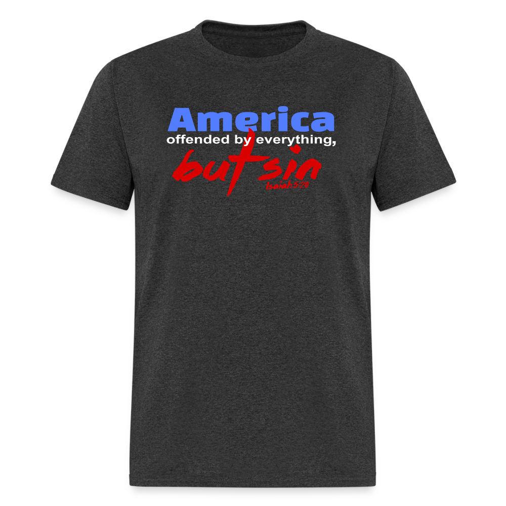 America Offended by Everything But Sin - heather black