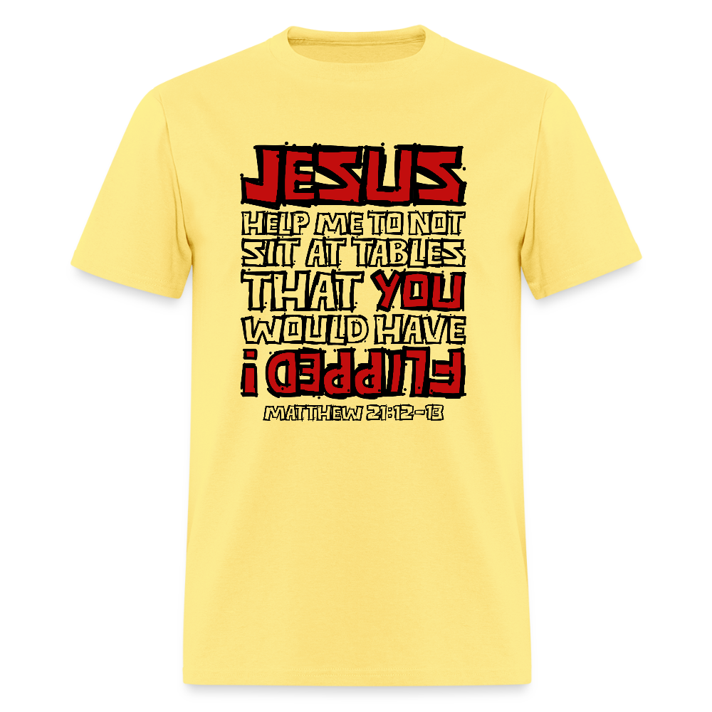 Jesus Flipped - cornsilk
