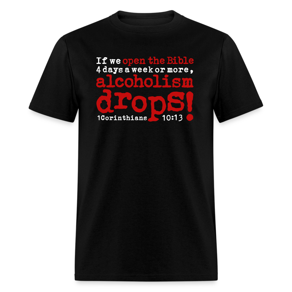 Open Bible Alcoholism Drops - black