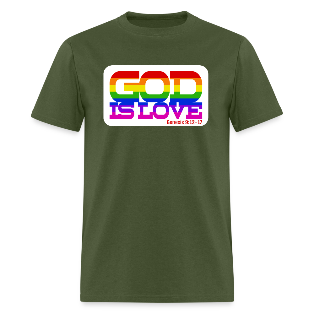 GOD is Love - military green