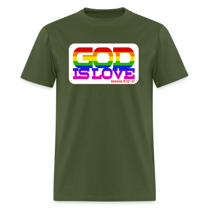 GOD is Love - military green